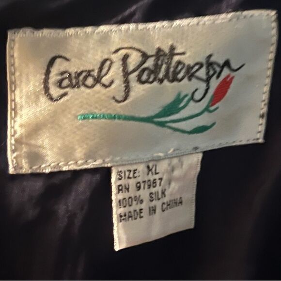 COPY - Vtg 80s 90s Modest Indigo Navy Silk Chiffon Overlay Maxi Sleeveless Dres… - Picture 4 of 4